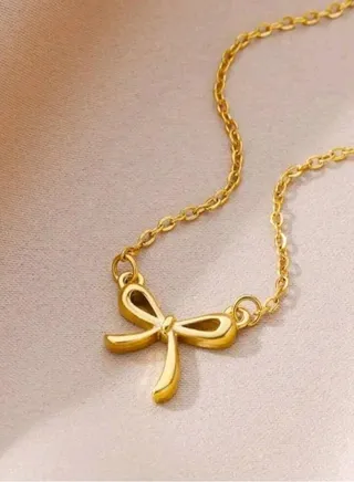 Trendy Stainless Steel Gold Plated Necklace For Women 