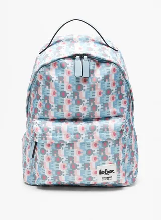 Women Monogram Print Backpack 
