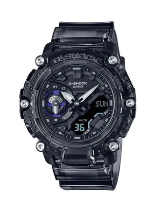 Men's Resin Strap Round Shape Analog & Digital Wrist Watch GA-2200SKL-8ADR - 47mm - Grey 