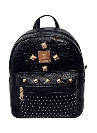 Adjustable Straps Backpack Black 