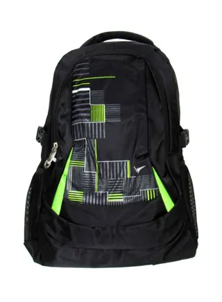 Travel Backpack 18 inch Black/Green/White 
