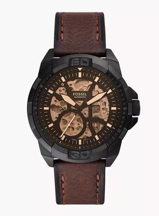 Men's Bronson Automatic Brown Leather Watch | ME3219 