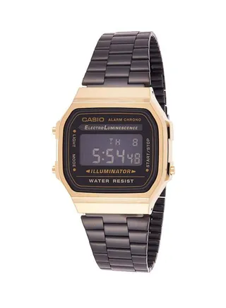 Vintage Series Stainless Steel Digital Watch A168WEGB-1BDF - 36 mm - Black 
