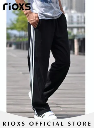 Men's Sports Loose Pant Casual Running Jogging Workout Athletic Workout Trouser With Pockets 