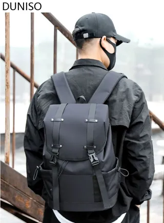 Vintage Backpack Travel Laptop Backpack for Women & Men School College Students Waterproof Backpack with Laptop Compartment Black 