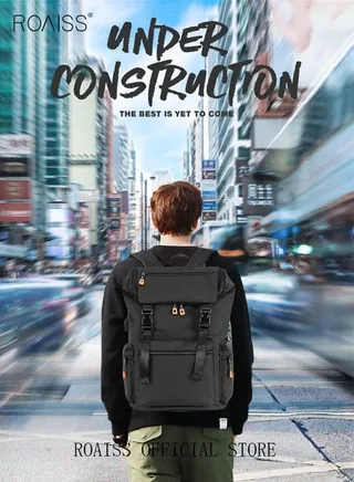 Men's Large Capacity Double Shoulder Backpack for School Travel 