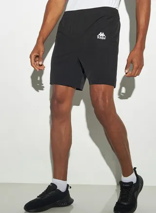 Kappa Logo Detail Shorts with Elasticated Waistband and Pockets 