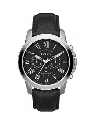 Men's Water Resistant Chronograph Watch FS4812 - 45 mm - Black 