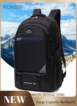 Large Capacity Waterproof Backpack Outdoor Hiking Backpack Widened Shoulder Strap Decompression Hiking Bag 