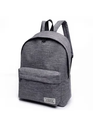 Students School Backpack Grey 