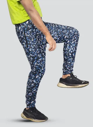 Flush Men's Camo Joggers Workout Pants for Gym Running and Bodybuilding Athletic Quick Dry Tapered Joggers Pant with 2 Pockets 
