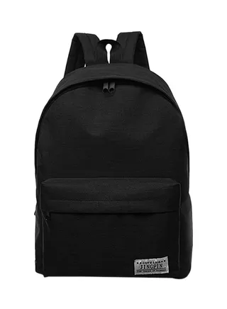 Adjustable Straps Backpack Black 