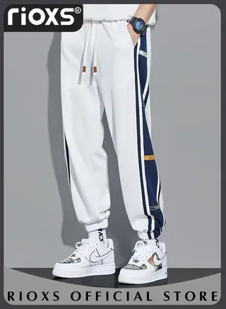 Men's Sports Loose Pant Casual Running Jogging Workout Athletic Workout Trouser With Pockets 
