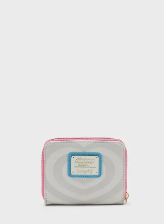 Kids Leather Power Puff Girls & Mojo Jojo Zip Around Wallet 