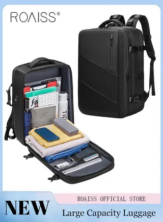 Large Travel Backpack Carry On Backpack Expandable Airline Airplane Approved Weekender Backpack Hiking Backpack Laptop Backpack with USB Charging Port Waterproof Backpack 
