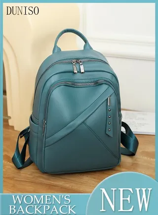 Women's Backpack Fashionable Travel Backpack For Women Faux Leather School Backpack Anti Theft Double Shoulder Backpack For College Girls Students Black 