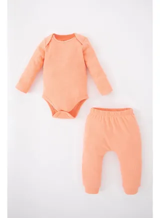 BabyGirl Regular Fit Bike Neck Knitted Set - 2 Piece 