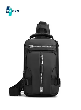 New Men's Multifunctional Small Backpack, Boys' Fashionable Casual Shoulder Bag Crossbody Bags Sling Bag Side Bag, Waterproof Space Cloth Chest Bag Carry Bag for College Students and Teenagers 