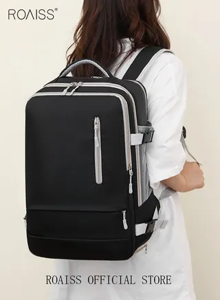 Unisex Functional Backpack with Large Capacity Storage Scientific Storage Simple Style Short Distance Travel Bag Student Backpack Laptop Bag 