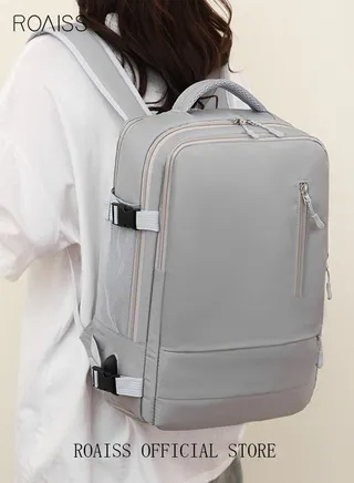 Unisex Functional Backpack with Large Capacity Storage Scientific Storage Simple Style Short Distance Travel Bag Student Backpack Laptop Bag 