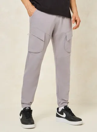 Slim Fit Cargo Jogger with Drawstring 