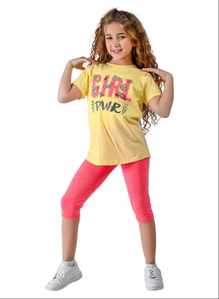 Kids Girls Set Two Pieces Top & leggings 