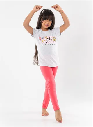 Kids Girls Set Two Pieces Top & leggings 