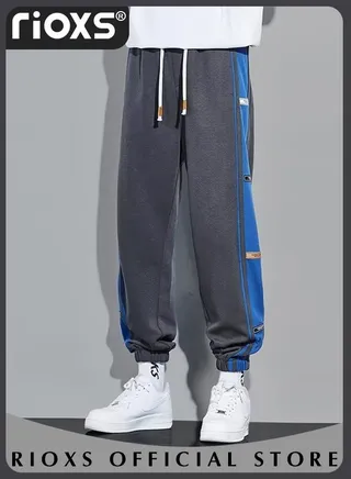 Men's Sports Loose Pant Casual Running Jogging Workout Athletic Workout Trouser With Pockets 