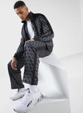 T7 All Over Printed Straight Pants