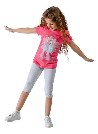 Kids Girls Set Two Pieces Top & leggings 