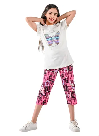 Kids Girls Set Two Pieces Top & leggings 