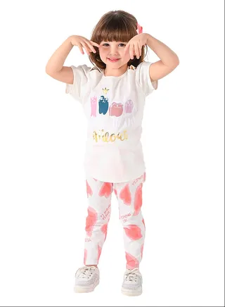 Kids Girls Set Two Pieces Top & leggings 