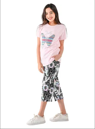 Kids Girls Set Two Pieces Top & leggings 