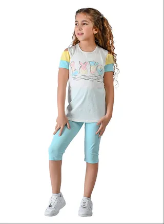 Kids Girls Set Two Pieces Top & leggings 