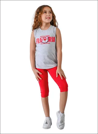 Kids Girls Set Two Pieces Top & leggings 