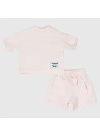 Unisex Pink 2-Piece Outfit Set 