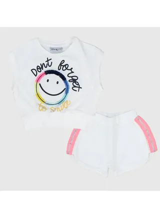 "Don't Forget To Smile" 2-Piece Outfit Set 
