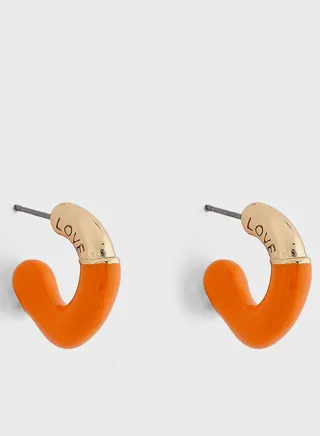 Color Pop Up Hoop Earrings