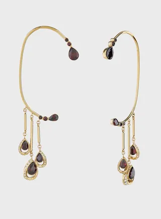 Drop Triple Stud Earrings