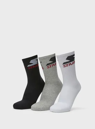 3 Pack Logo Crew Socks 