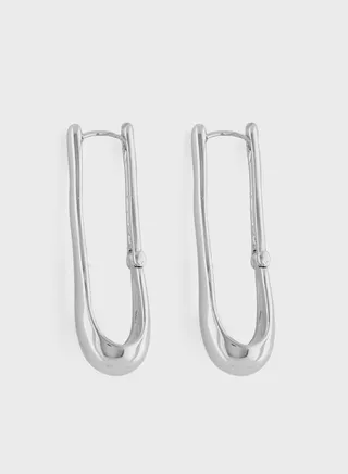 Rectangular Hoop Earrings