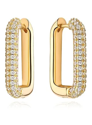 MEVECCO Women Huggie Hoop Earrings Gold Ear Stud Cuff 14K Gold Filled Small Boho Beach Simple Delicate Handmade Hypoallergenic Jewelry Gift 