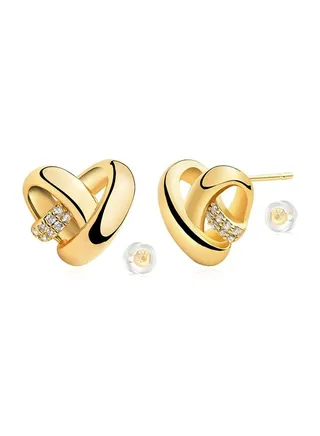 MEVECCO Women Earrings Gold Stud 14K Gold Filled Small Simple Handmade Hypoallergenic Everyday Jewelry 
