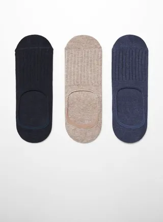 3 Pack No Show Socks 