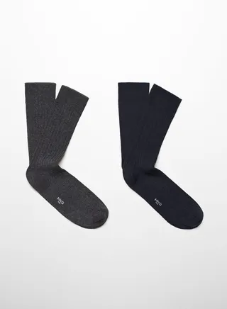2 Pack Crew Socks 