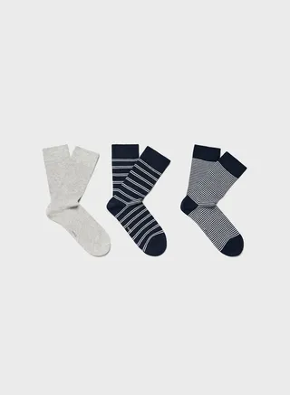 3 Pacck Assorted Socks 