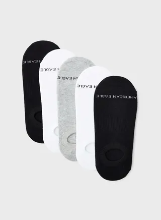 5 Pack No Show Socks 