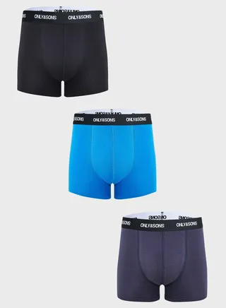 3 Pack Logo Band Trunks 