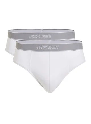 2 Pack Midi Briefs White 