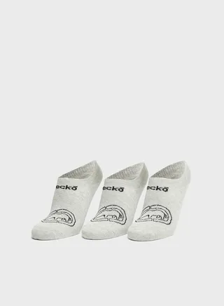3 Pack Logo No Show Socks 